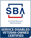 SBA Service-Disabled Veteran-Owned Certified badge
